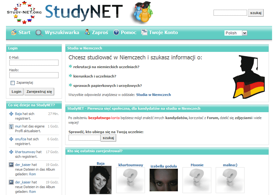 Chcesz studiować w Niemczech? Nie wiesz co i gdzie załatwić? My Ci pomożemy i zbierzemy wszystkie informacje, zorganizujemy wszystko już w Polsce i pomożemyTobie na miejscu w Niemczech. Ominiesz kosztowne wyjazdy i nie będziesz musiał się niepokoić, że Twoje wnioski zostaną odrzucone z powodu jakiegoś błędu. Serwis istnieje od 1995 roku. Skorzystaj z naszego doświadczenia.